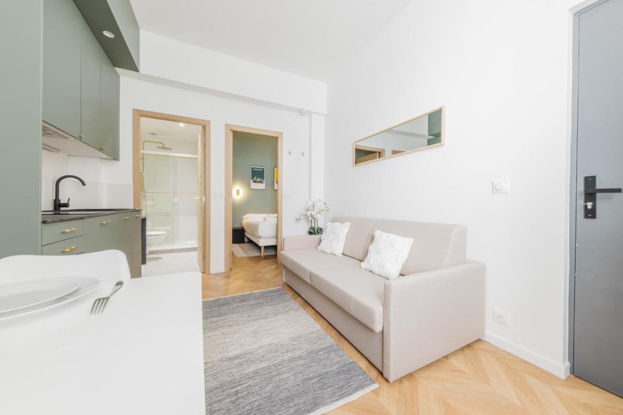 Appartement Moderne 1Br-4P - Guy Moquet Parijs Buitenkant foto
