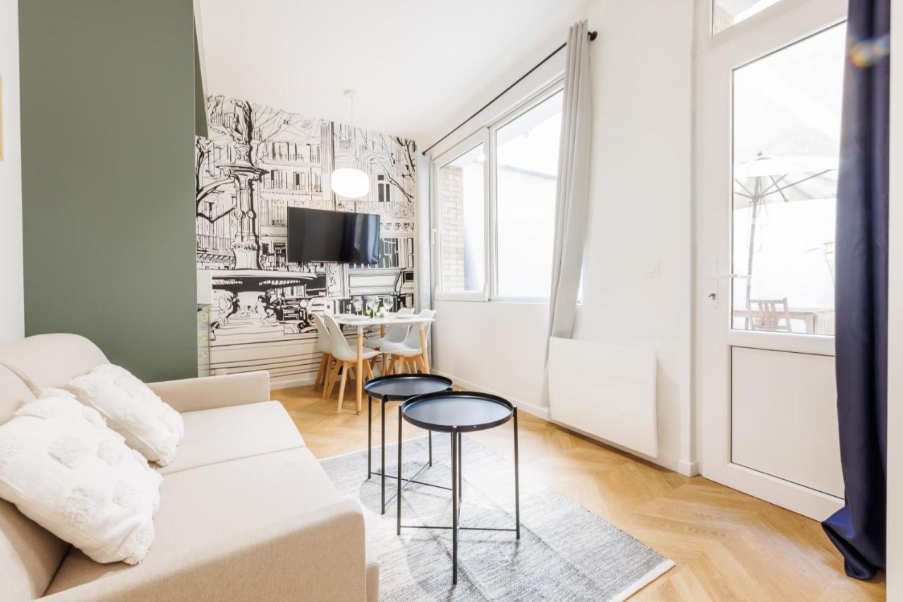 Appartement Moderne 1Br-4P - Guy Moquet Parijs Buitenkant foto